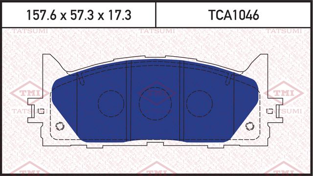Колодки тормозные TOYOTA CAMRY 07- перед. (Tatsumi). Артикул TCA1046