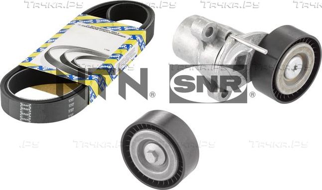 Приводной ремень поликлиновой с роликами (комплект) NTN / SNR для Ford B-MAX 2012-2017. Артикул KA852.11
