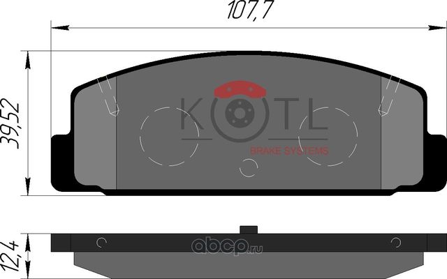 Колодки тормозные дисковые задние к-т MAZDA 6 02>/323 96>/626 92>02 (Kotl) Kotl. Артикул 3311kt