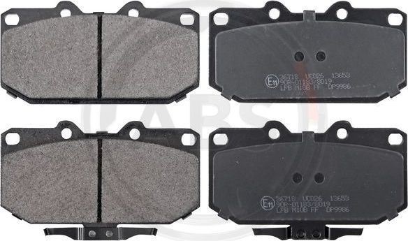 Тормозные колодки ABS. Артикул 36718