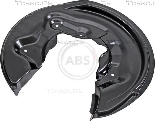 Кожух (щиток) тормозного диска ABS (алюминий) задний правый для Volkswagen Tiguan I 2007-2018. Артикул 11060