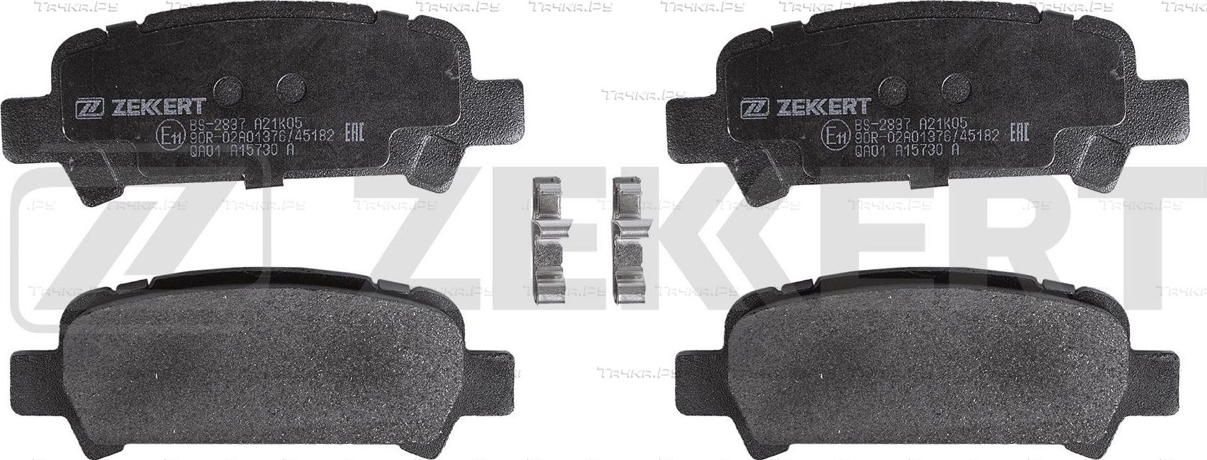 Тормозные колодки Zekkert задние для Subaru Impreza I 1995-2000. Артикул BS-2837