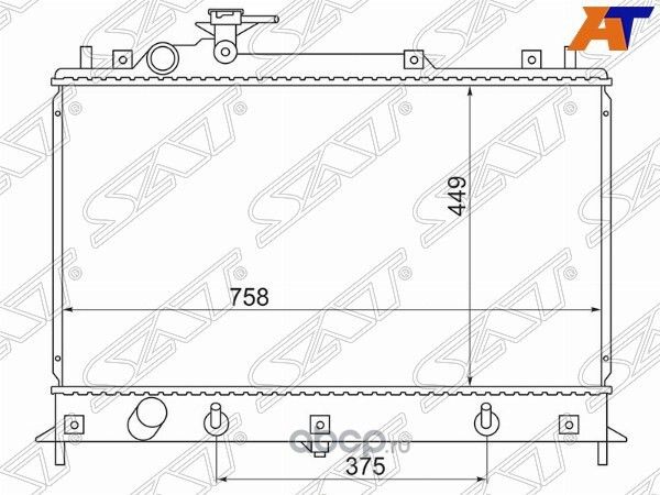 Радиатор MAZDA CX-7MPV L3-VDT 06- (SAT). Артикул MZ0011