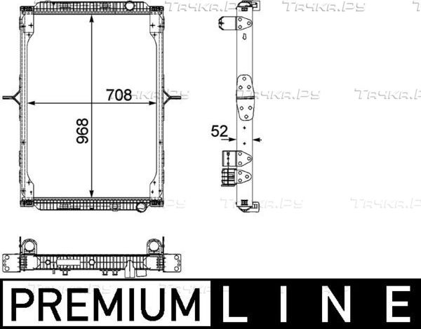 Радиатор охлаждения двигателя Mahle Premium. Артикул CR 892 000P