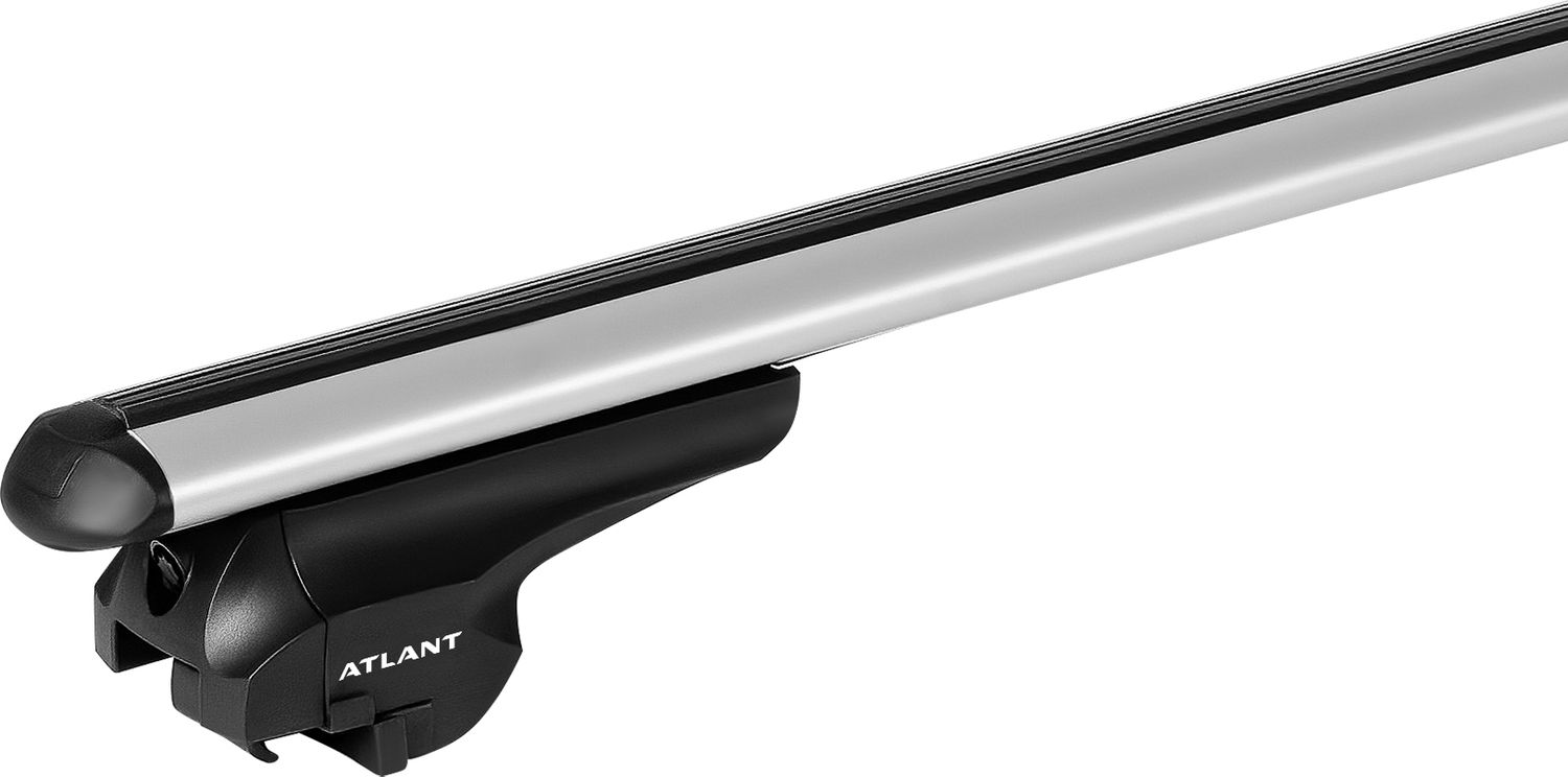 Багажник на интегрированные рейлинги Атлант (тип F) для Geely Monjaro 2021-2026 (Аэродинамические дуги). Артикул 7008-8827