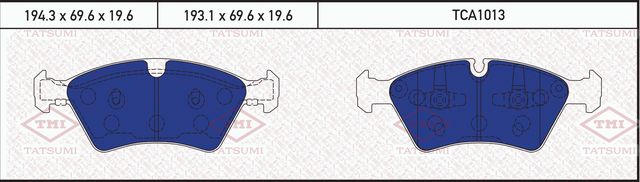 Колодки тормозные MB W164/W251/ 05- перед. (Tatsumi). Артикул TCA1013