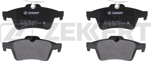 Тормозные колодки Zekkert задние для Ford Focus III 2010-2019. Артикул BS-1600