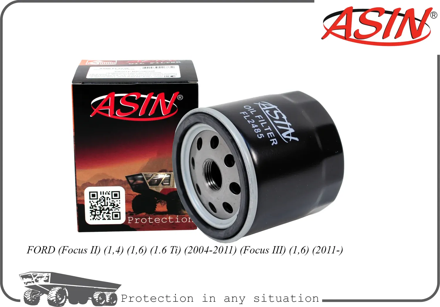 Фильтр масляный (Asin). Артикул ASINFL2485