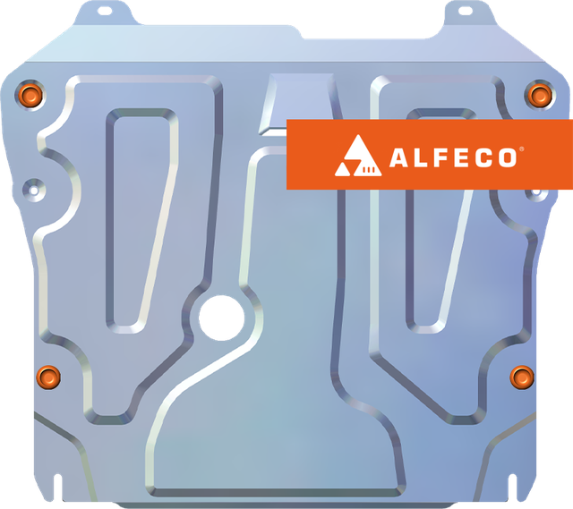 Защита алюминиевая Alfeco для картера и КПП Opel Astra J 2010-2015. Артикул ALF.03.12al