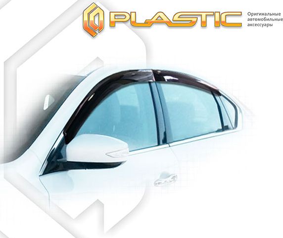 Дефлекторы СА Пластик для окон (Classic полупрозрачный) Nissan Teana 2014-2026. Артикул 2010030310534