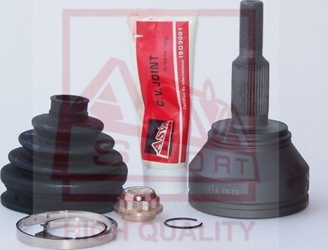 Шрус наружный (граната) Asva. Артикул VW-T51