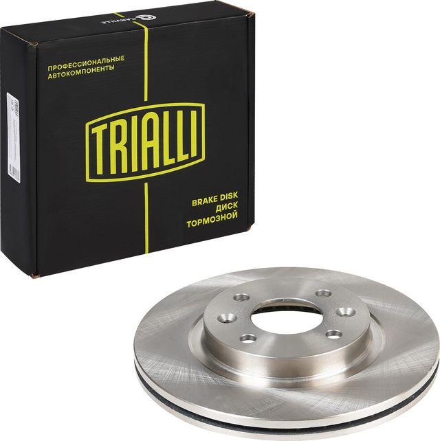 Тормозной диск Trialli передний для Renault Logan I 2004-2015. Артикул DF 095103