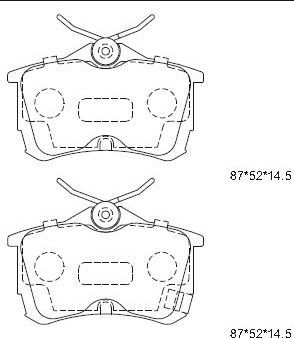 Тормозные колодки Asimco передние для Honda Accord VI 1998-2003. Артикул KD7728