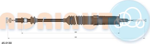 Трос сцепления Adriauto для SEAT Ibiza II 1993-1996. Артикул 45.0130