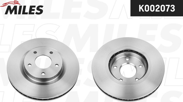 Диск тормозной NISSAN QASHQAI 07-/X-TRAIL 07-/RENAULT KOLEOS 08- передний вент. (Miles). Артикул K002073