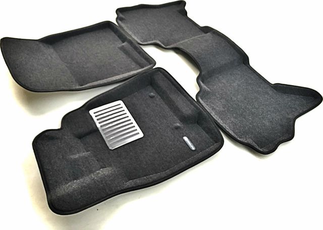 Коврики текстильные Euromat 3D Lux для салона Mitsubishi Pajero IV 2006-2026 Темно-серые. Артикул EM3D-003610G