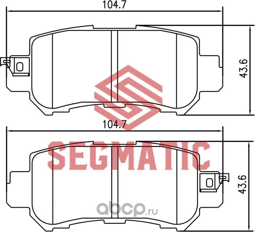Колодки тормозные дисковые (Segmatic). Артикул SGBP2600