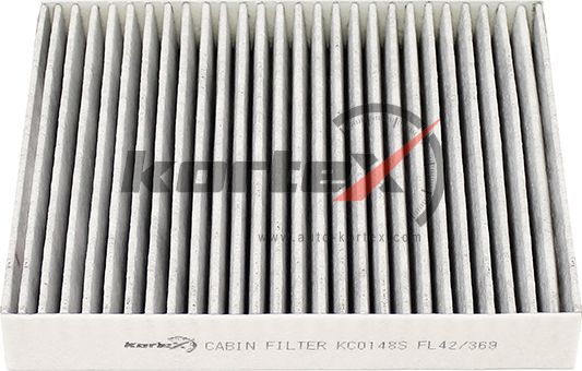 Фильтр салонный TOYOTA CAMRY 18- (уголный) (Kortex). Артикул KC0148S