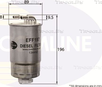 Топливный фильтр Comline. Артикул EFF197