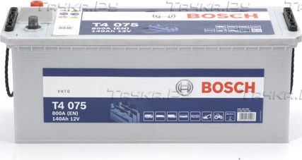 Аккумулятор Bosch T4. Артикул 0 092 T40 750