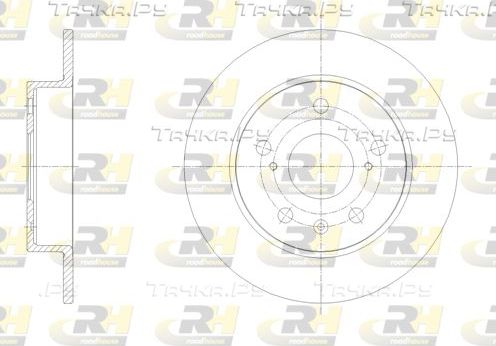 Тормозной диск RoadHouse задний для Suzuki Vitara II 2015-2026. Артикул 61666.00