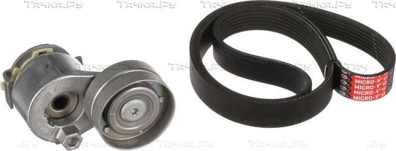 Приводной ремень поликлиновой с роликами (комплект) Gates Micro-V® Kit для Renault Megane III 2008-2016. Артикул K017PK1125