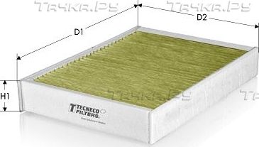 Салонный фильтр  Tecneco Filters для Audi A1 I (8X) 2010-2018. Артикул CKA26010