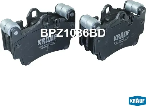 Колодки тормозные дисковые (Krauf). Артикул BPZ1036BD