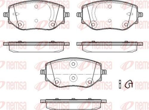 Тормозные колодки Remsa. Артикул 1887.00
