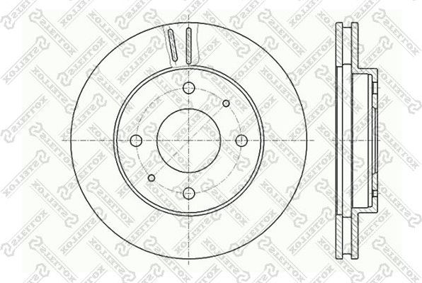 Тормозной диск Stellox. Артикул 6020-3010V-SX