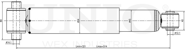 Амортизатор подвески (Unio). Артикул SAB-10775