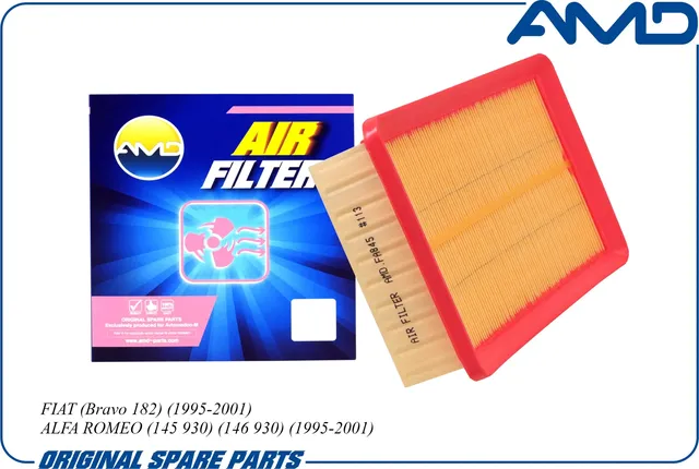 Фильтр воздушный FIAT BRAVA/MAREA/ALFA ROMEO 145/146/155 (AMD). Артикул AMD.FA845