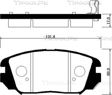 Тормозные колодки HSB передние для Hyundai Sonata V (NF) 2008-2010. Артикул HP0031