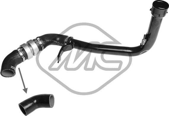 Патрубок интеркулера Metalcaucho для Citroen Jumper II 2011-2026. Артикул 99139