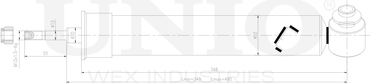 Амортизатор подвески (Unio). Артикул SAB-10377
