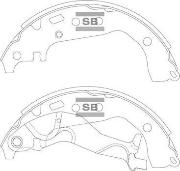 Тормозные колодки Sangsin Hi-Q задние для Toyota Allion II 2007-2026. Артикул SA219A