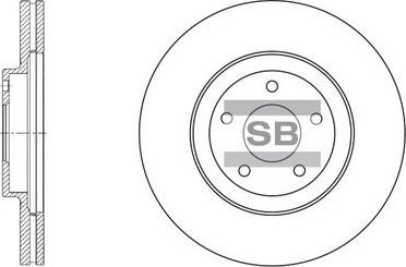 Тормозной диск Sangsin Hi-Q. Артикул SD4210