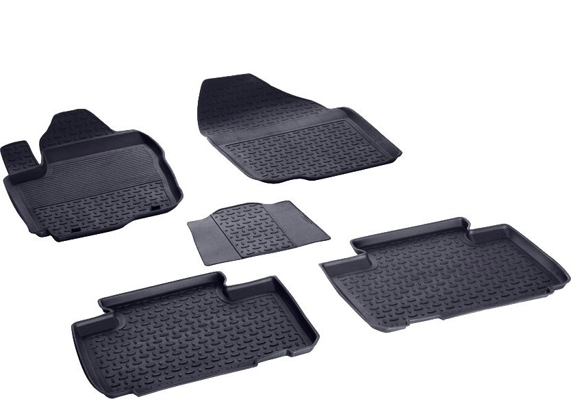 Коврики резиновые Seintex с высоким бортиком для салона Toyota Rav 4 IV 2013-2026. Артикул 84781