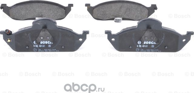 Колодки тормозные передние (Bosch). Артикул 986424611