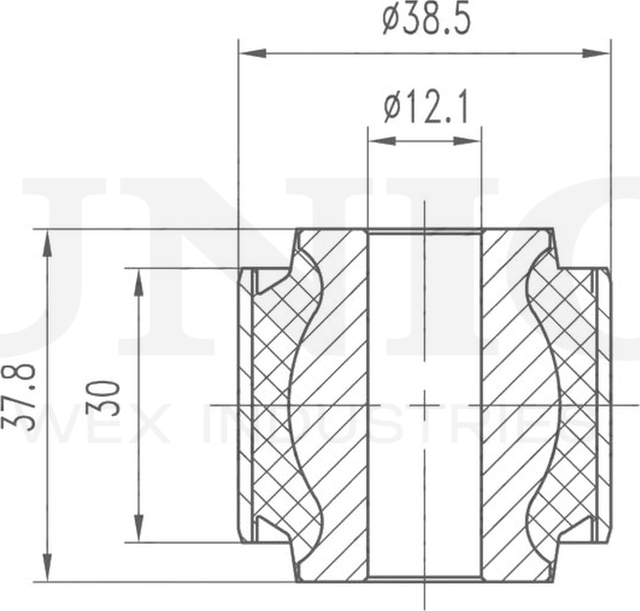 Сайлентблок поворотного кулака (Unio). Артикул RMP-20070