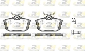 Тормозные колодки RoadHouse задние для Mitsubishi Colt VI (Z20/Z30) 2004-2012. Артикул 2605.12