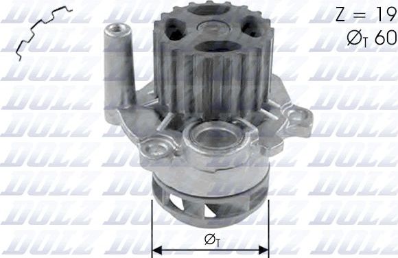 Помпа (водяной насос) Dolz для Ford Kuga II 2017-2019. Артикул F237