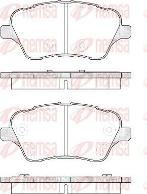 Тормозные колодки Remsa. Артикул 1514.00