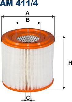 Воздушный фильтр Filtron. Артикул AM 411/4