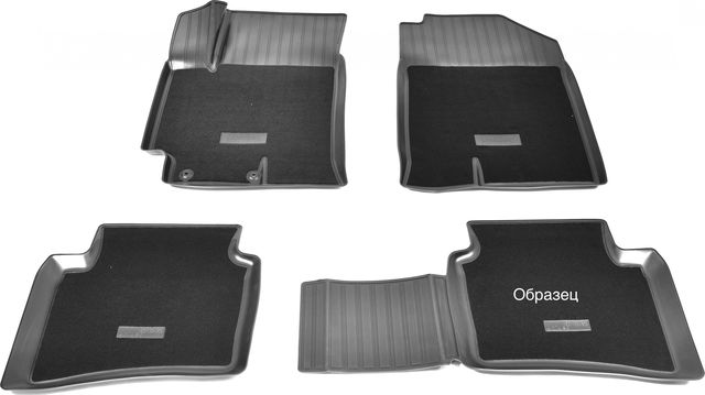 Коврики комбинированные универсальные Норпласт для салона (с бортиком). Артикул NPL-Po-01-10-CM