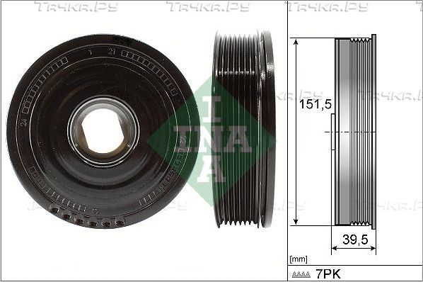 Шкив коленвала Ina для Renault Scenic IV 2016-2026. Артикул 544 0177 10