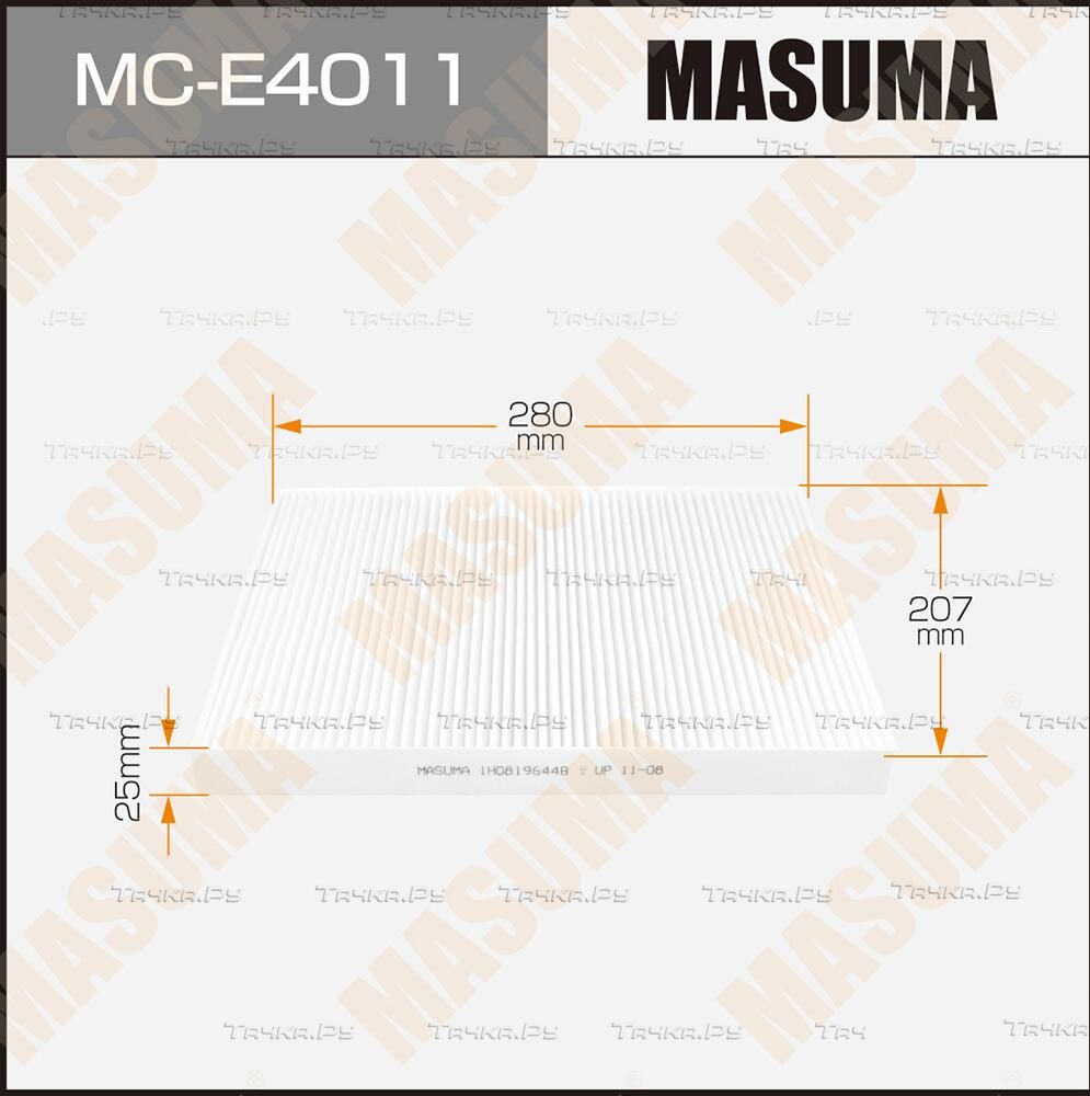 Салонный фильтр Masuma для Skoda Superb I 2001-2008. Артикул MC-E4011