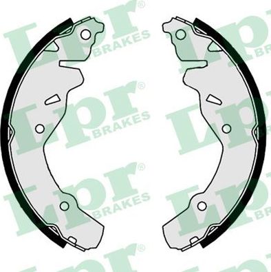 Тормозные колодки LPR задние для Dodge Neon I 1994-1999. Артикул 09180