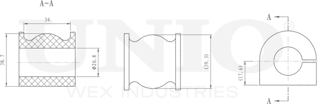 Сайлентблок рычага подвески (Unio). Артикул RMP-20625