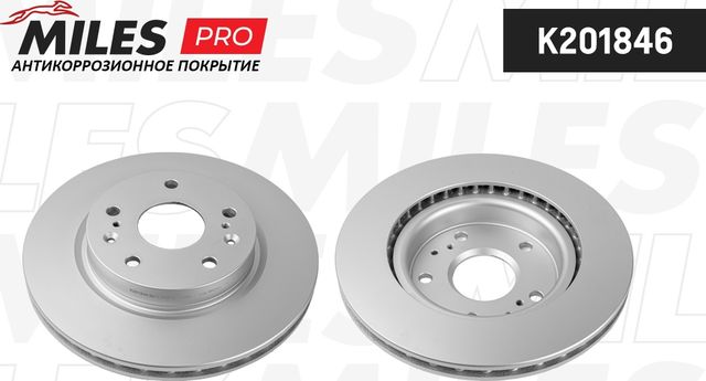 Тормозной диск Miles передний для Suzuki SX4 II (S-Cross) 2013-2026. Артикул K201846